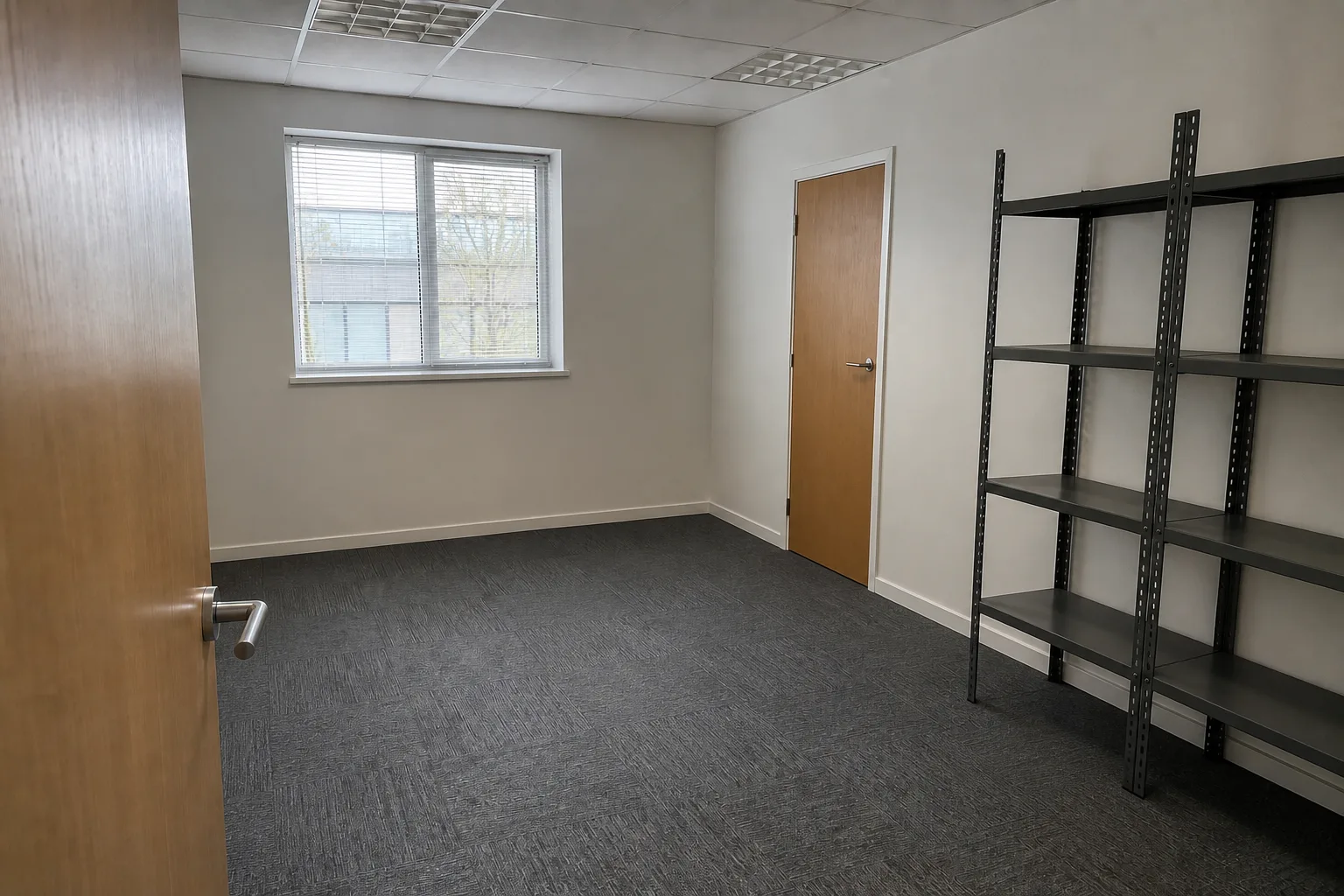Illustrative archive room before and after confidential document collection — after