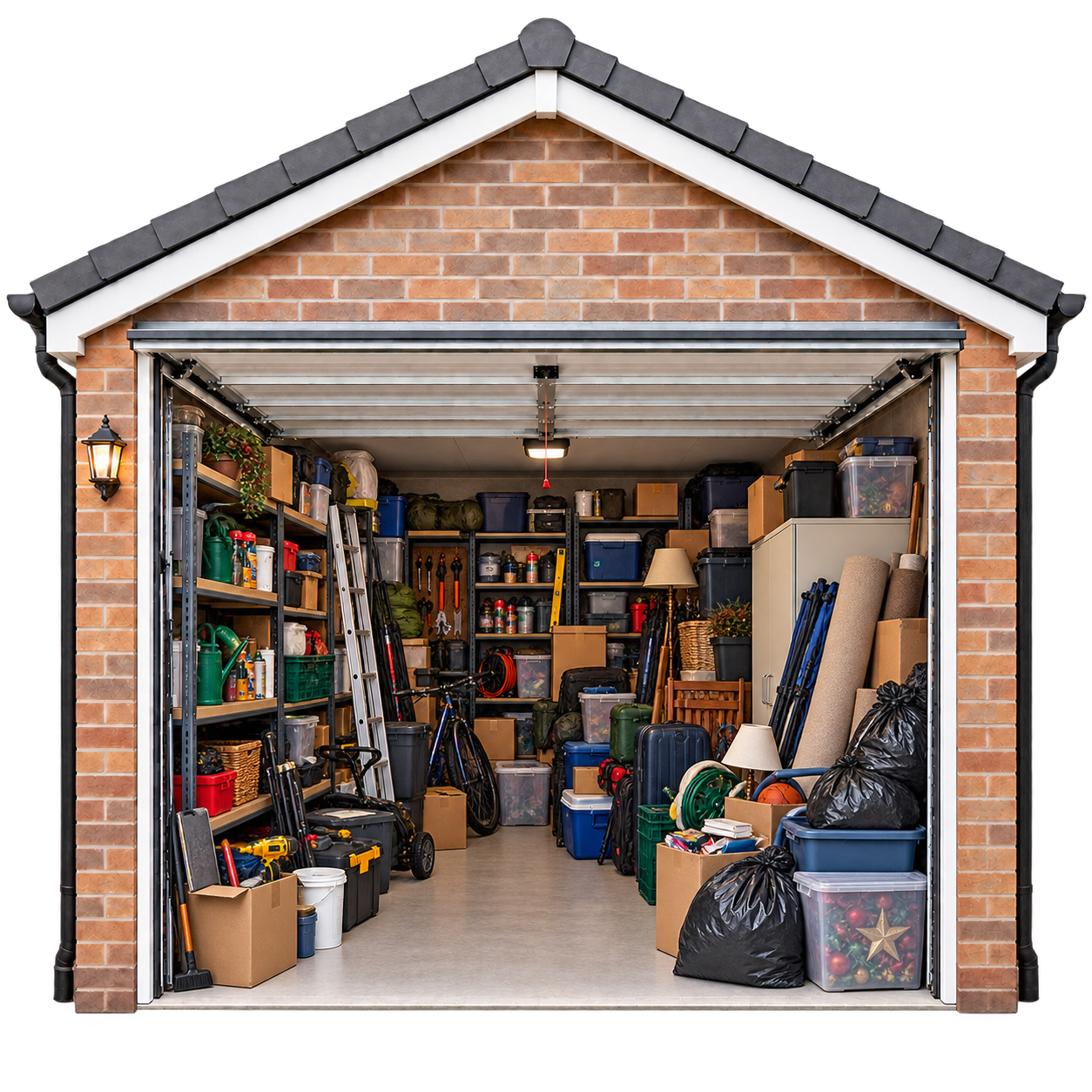 Garage contents ready to be cleared